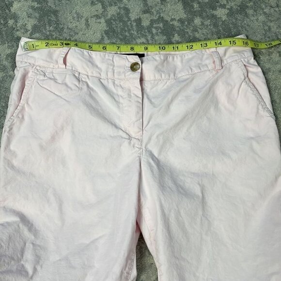 Talbots Boyfriend Pants Light Pastel Pink Spring Summer Sz 10 Petite - Picture 4 of 9